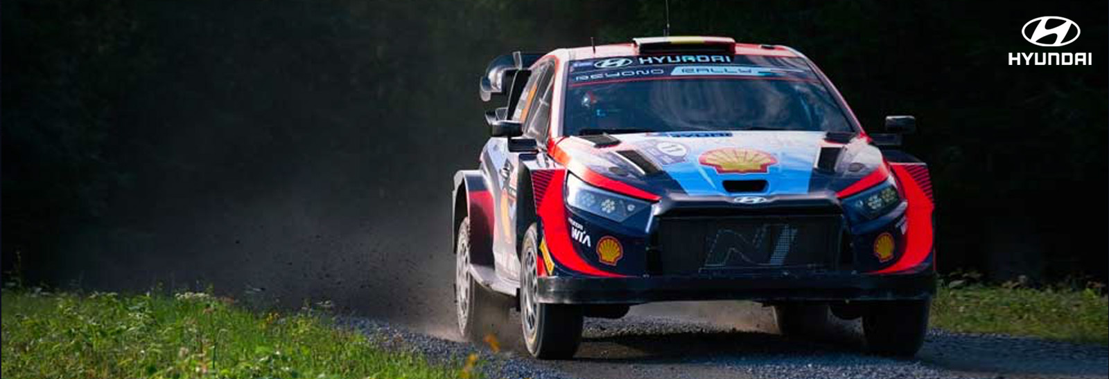 Auto Hyundai en Rally de Finlandia