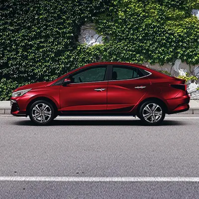 Hyundai HB20 Sedán color rojo