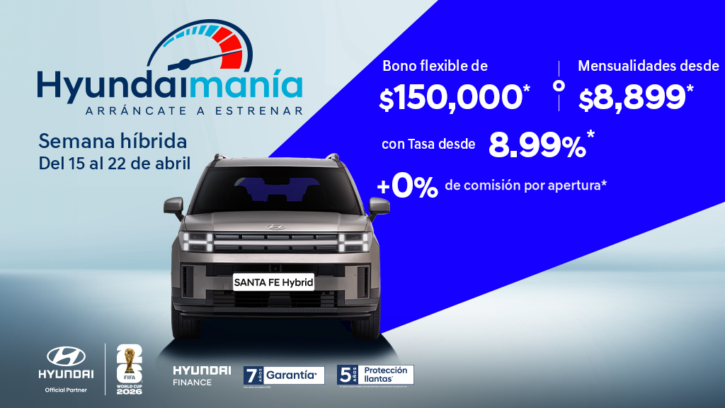 Hyundai Go santa fe hibrida 2026 abril
