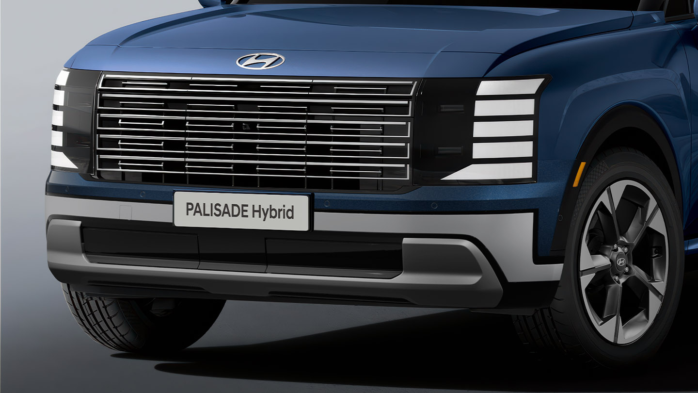 Palisade Híbrido 2026 vista frontal parrilla