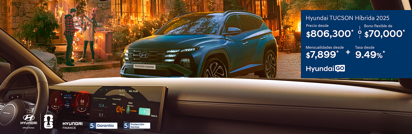 Promoción Tucson Híbrida 2025 Hyundai Go diciembre