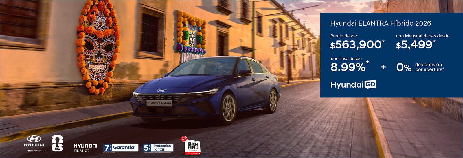 Promoción Elantra Híbrido 2025 noviembre Hyundai Go